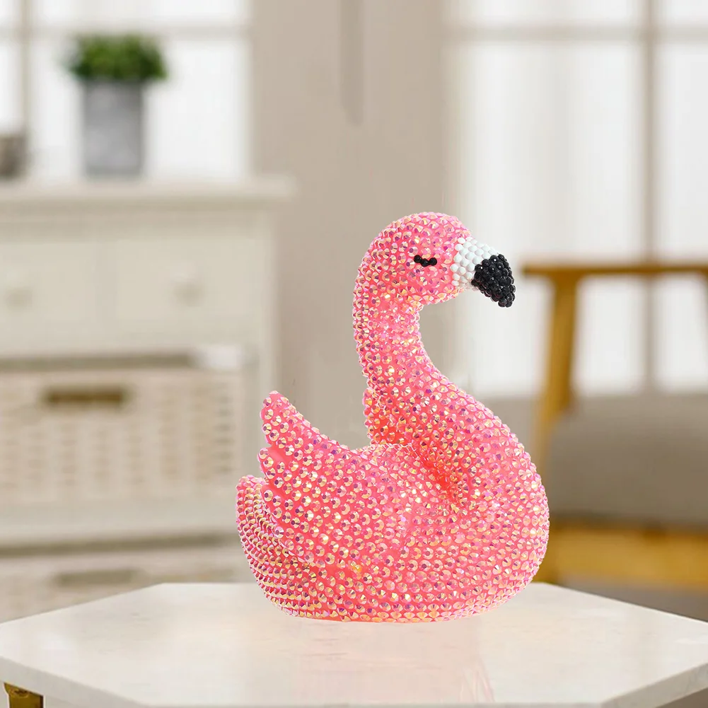DIY Flamingo Diamond Painting Night Light Diamond Painting Bedside Lamp for Kid Gift