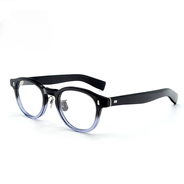 Japanese 355 Brand Original Acetate Round Glasses Frames Men  Eyeglasses Handmade Designer Women Tortoise Eyewear