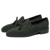  Fashion Tassel Men Loafers Suede Leather Party Shoes