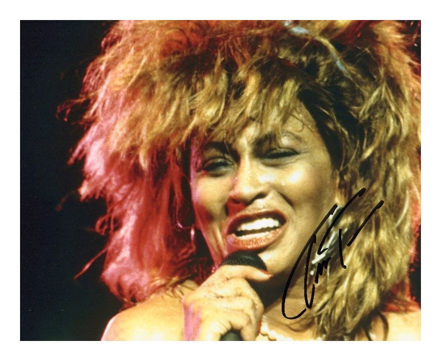 TINA TURNER AUTOGRAPHED SIGNED A4 PP POSTER Photo Poster painting PRINT 5