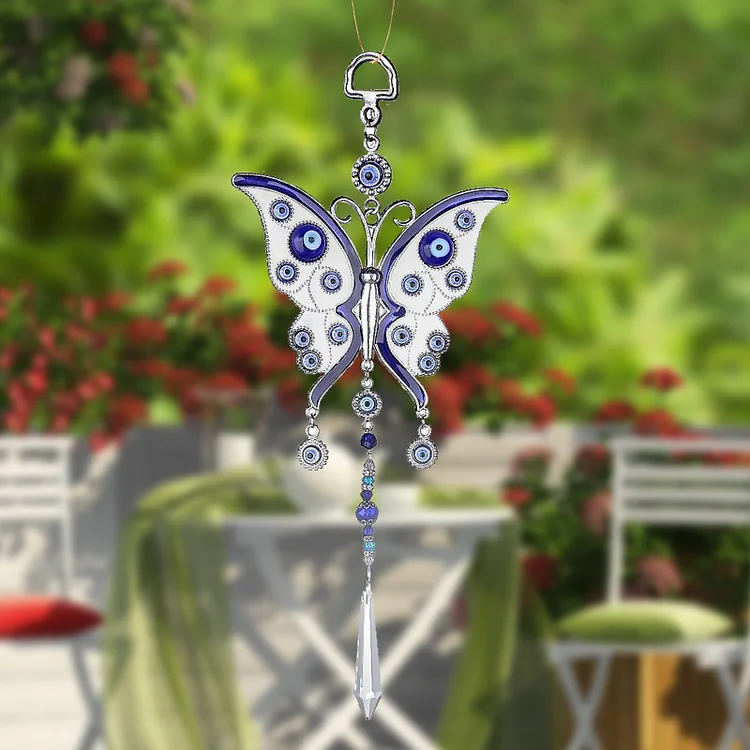 Hanging Pendants - Hanging Ornament with Rainbow Makers Prisms (Butterfly)