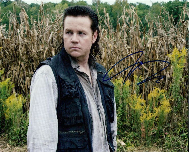 Josh McDermitt (Walking Dead) signed 8x10 Photo Poster painting COA