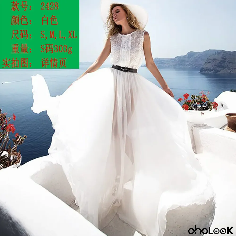 Women Round Neck Sleeveless Dress
