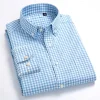 100% Cotton Men's Business Plaid Shirt