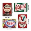 4PCS Garage Motor Oil - Metal Tin Signs Set(8*12Inch/12*16Inch) - Garage