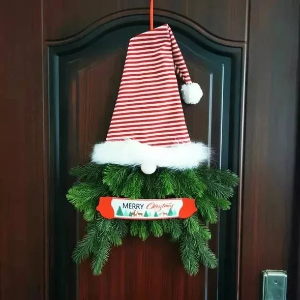 Merry Christmas - Lovely Plush Gnome With Artificial Pine Needle