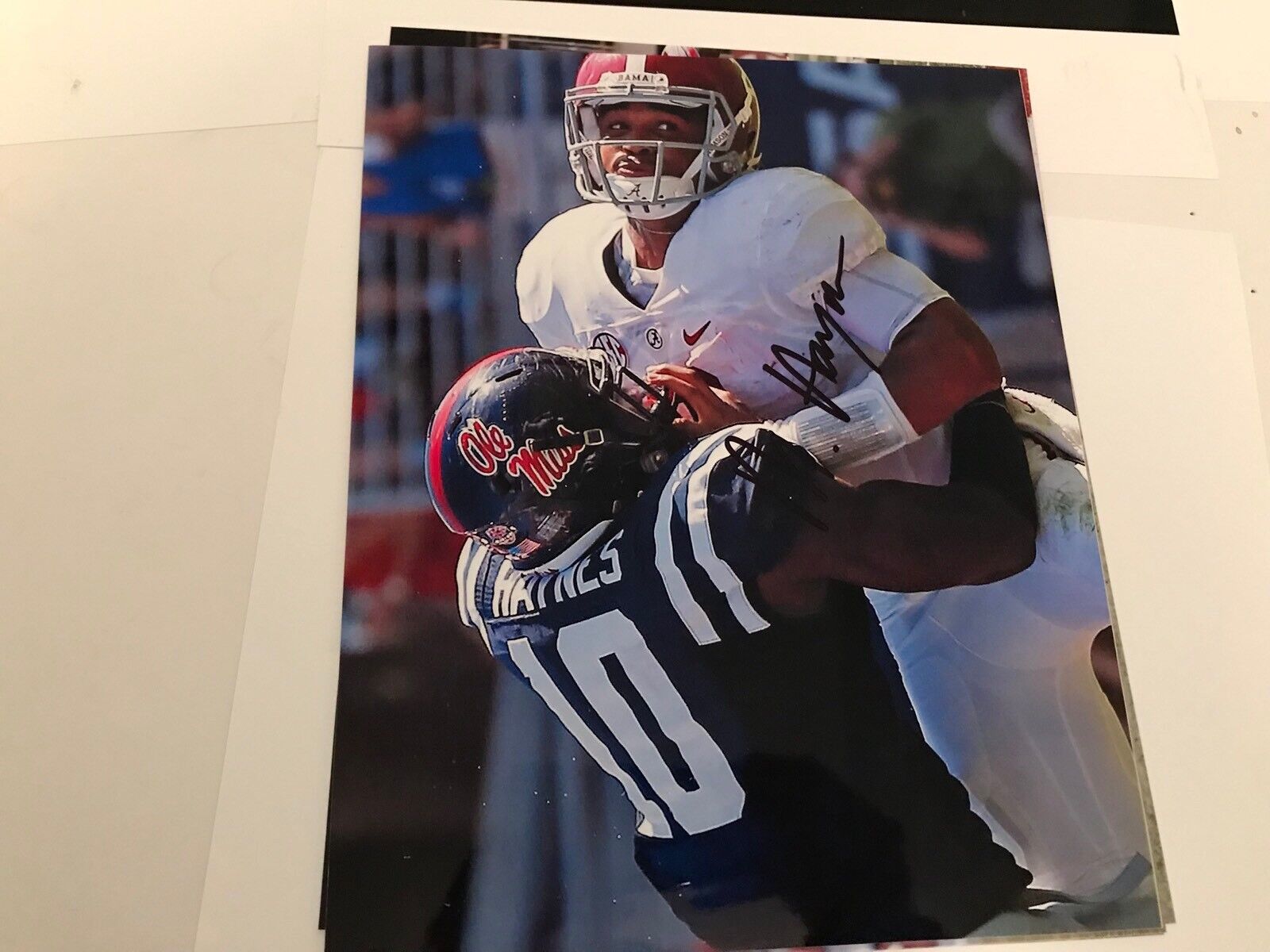 Marquis Haynes Ole Miss Rebels hand signed autographed 8x10 football Photo Poster painting F