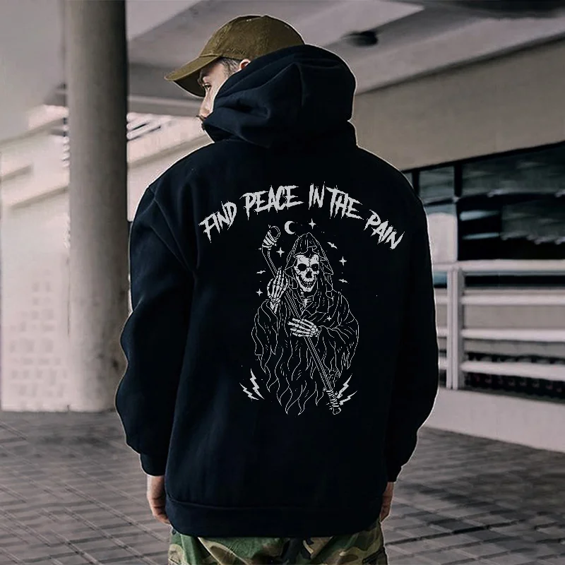 Find Peace In The Pain Print Classic Men’s Hoodie -  