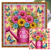 (Multi-Style) Butterfly And Flowers In Bucket-11CT Stamped Cross Stitch 45*45cm/17.72*17.72in