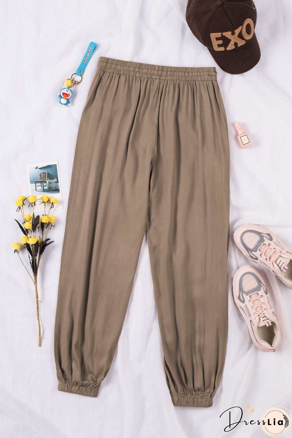 Drawstring Waist Joggers with Pockets