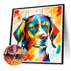 Diamond Painting -DIY Round Drill Oil Colour Bean Dog