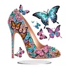 (US Only)2D Flat Print High Heels DIY Diamond Painting Desktop Decorations for Home Decor