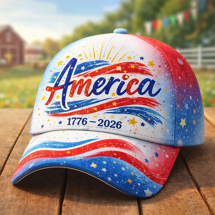 US 250th Anniversary Printed Casual Hat socialshop