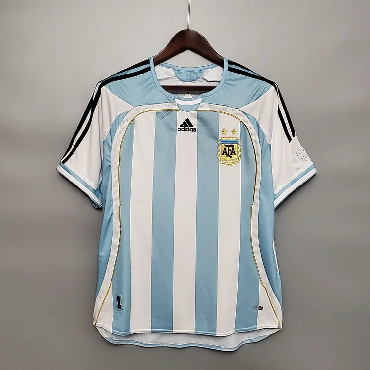 Argentina Home Retro Shirt Kit WM 2006