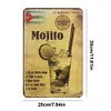 Mojito - Panneaux en &eacute;tain m&eacute;tallique(20*30cm/30*40cm)