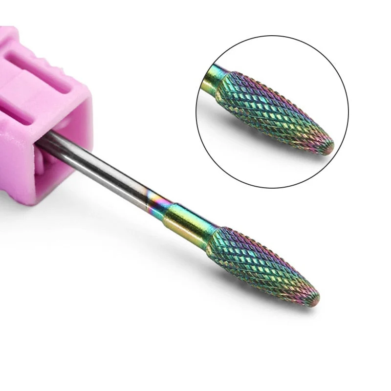 1 Pc Nail Drill Bit Multi-size Silver Manicure Nail Art Tool Electric Manicure Machine Device-Nail Inspo