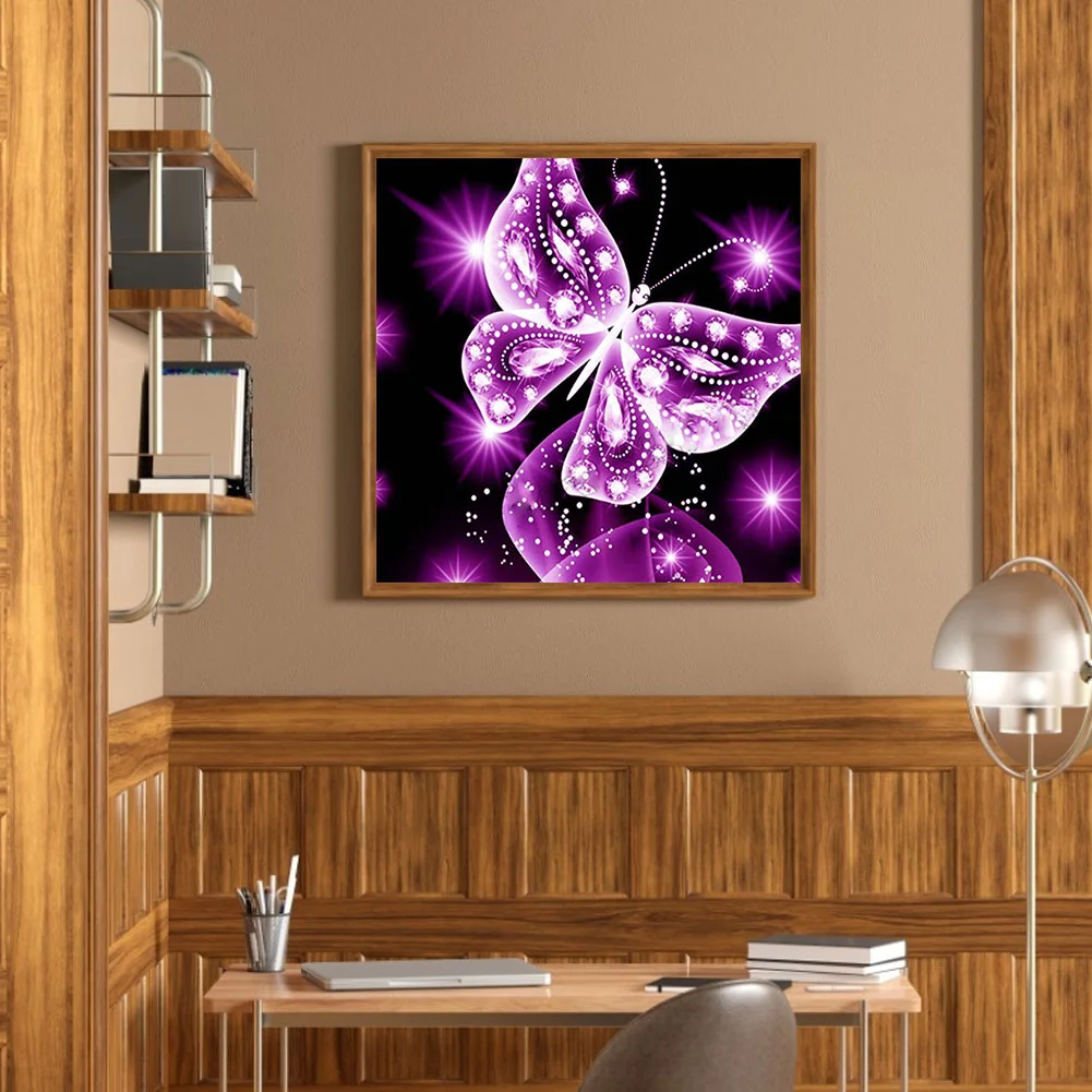 Diamond Painting - Full Round Drill - Butterfly(30*30cm)