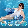 Inflatable Pool Lounger with Backrest Lounge Chair for Relaxing Swimming Party