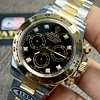 Rolex Cosmograph Daytona Two Tone Yellow Gold & Steel with Diamond Black Dial Replica