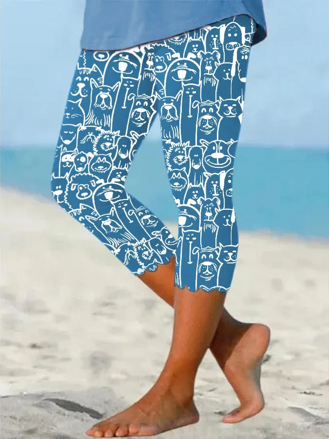 Women's Limited Edition Dog Print Leggings
