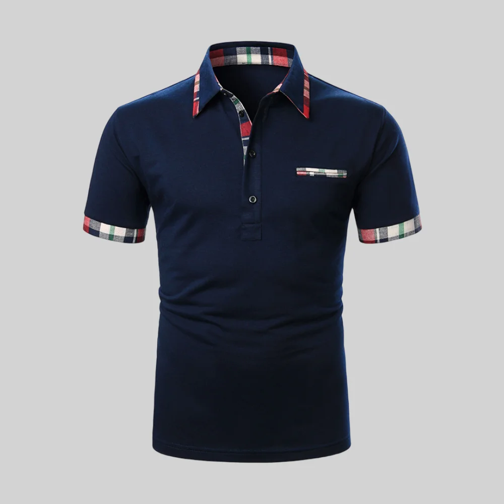 Smiledeer  Men's Short Sleeve Fashion Casual Polo Shirt