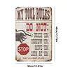 My Tool Rules - Vintage Metal Signs - 20*30cm/30*40cm - Warning