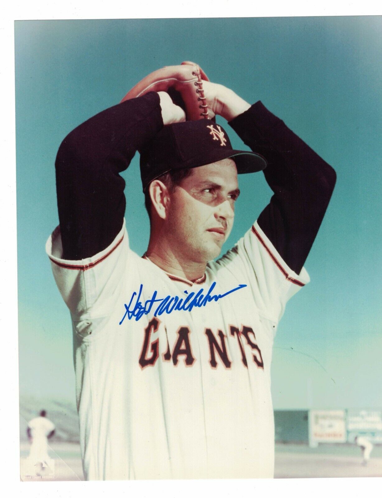 Hoyt Wilhelm New York Giants Signed 8 x 10