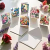 6Pcs Diamond Painting Flowers and Birds Greeting Card with Envelopes for Beginner Adult Holiday Gifts