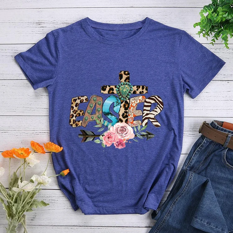 western Easter  Round Neck T-shirt-Annaletters
