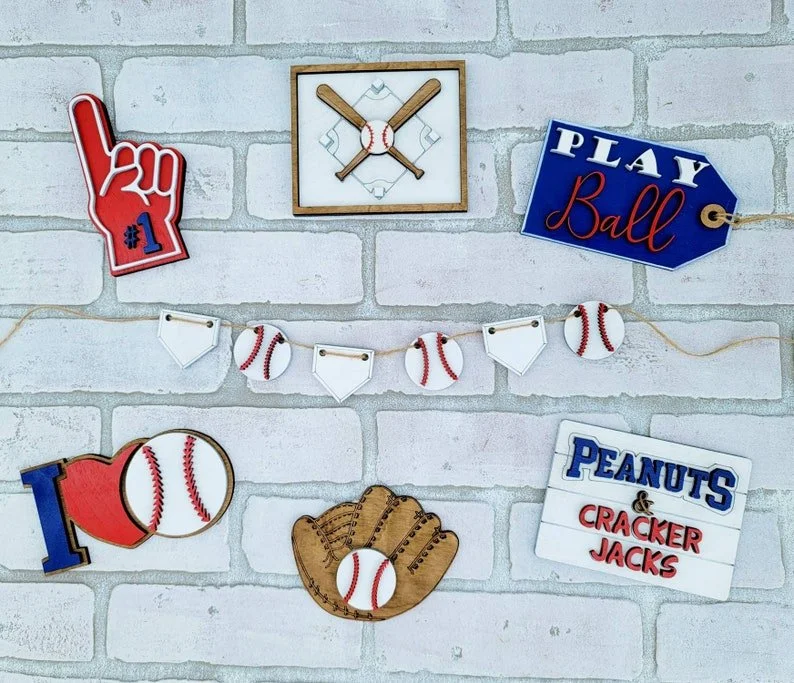 45% OFF⚾Baseball Tiered Tray Set Decor⚾