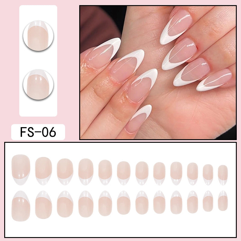 Minimalist Color Block ABS Press-on Nails 1 Set
