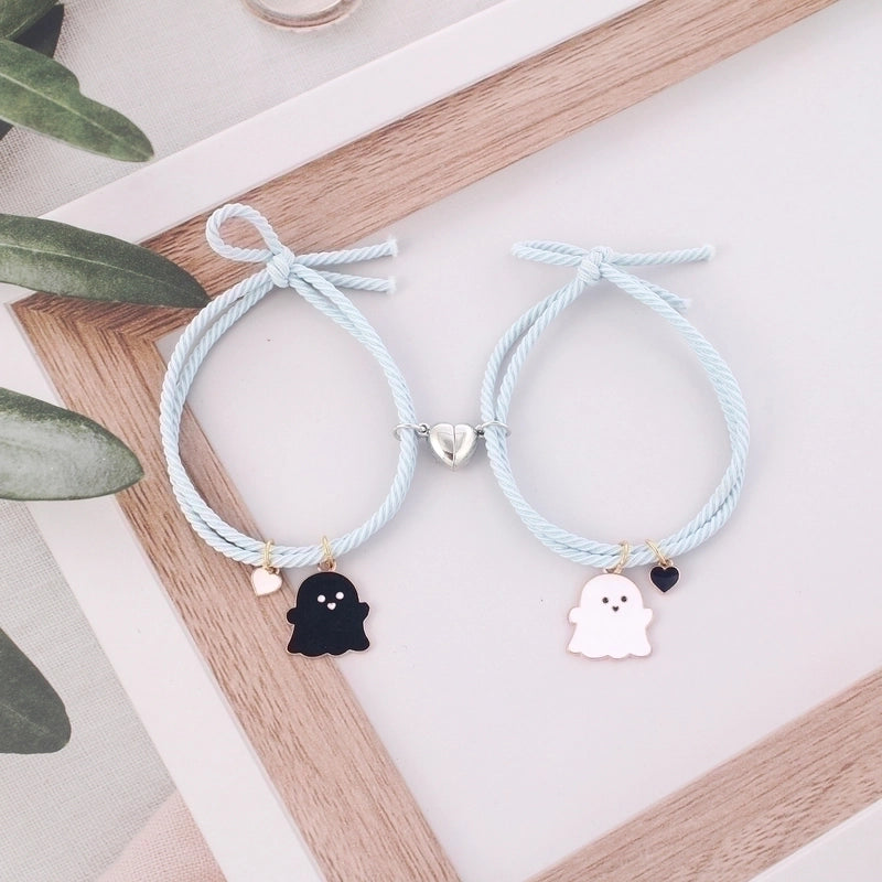 Fashion Cartoon Character Mixed Materials Plating Unisex Bracelets