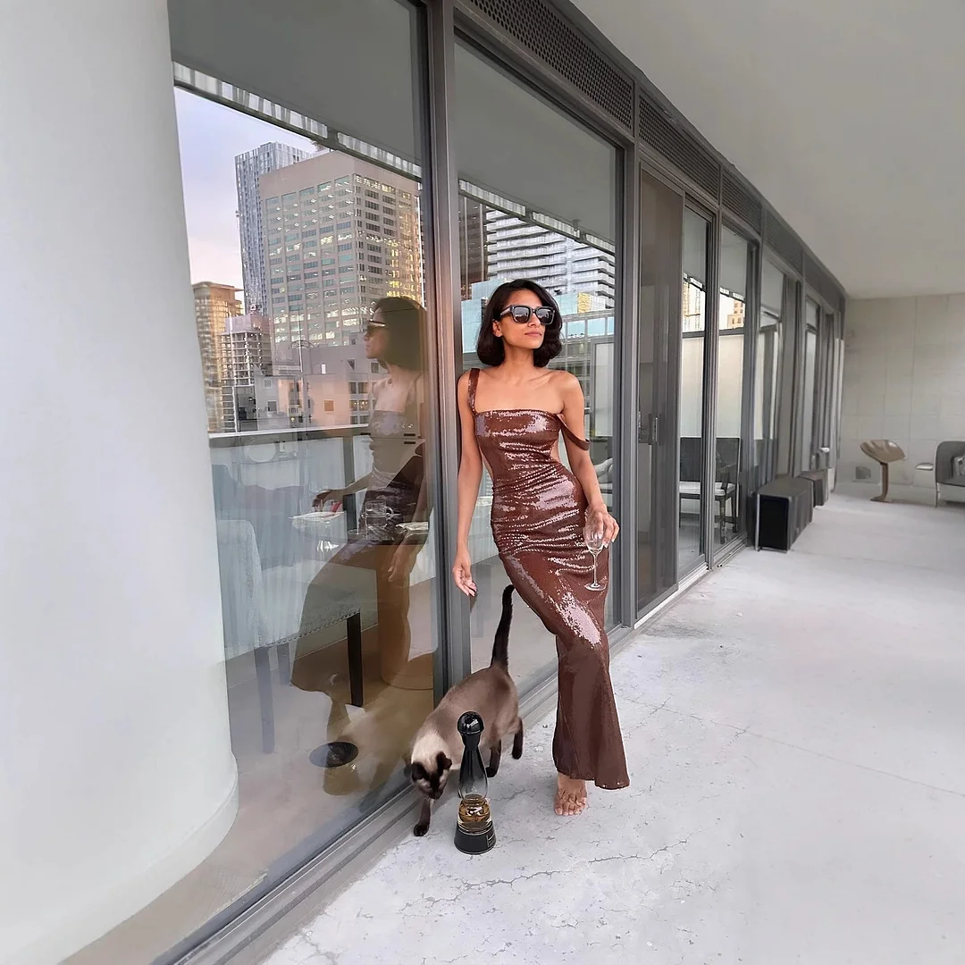 Nigikala Nigikala Women's Explosive Sexy Hip Party Babes Hip Ass Dress Dress