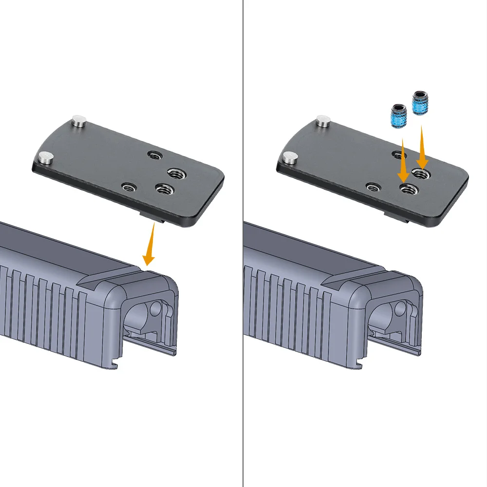 Ohhunt® Red Dot Sight Mounting Kit Plate Adapter Compatible With Glock ...