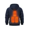 Men's Black USB Heated Hoodie 