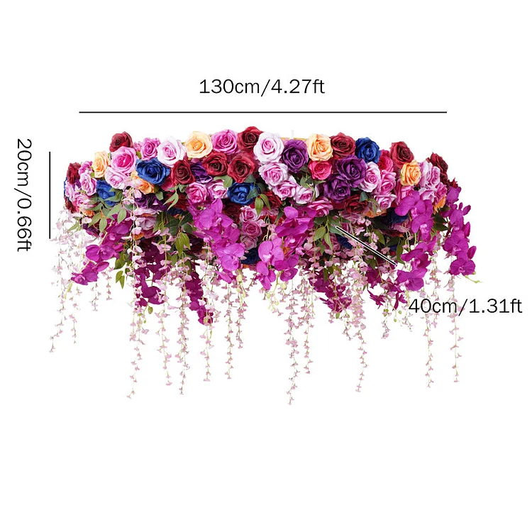 A7749 Ceiling Round Arch Hanging Hoop Frame Decor Floral Arrangement