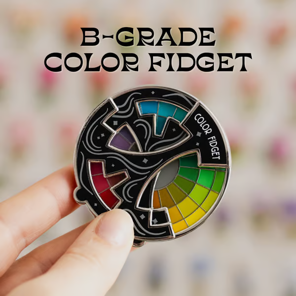 Color Fidget Enamel Pin