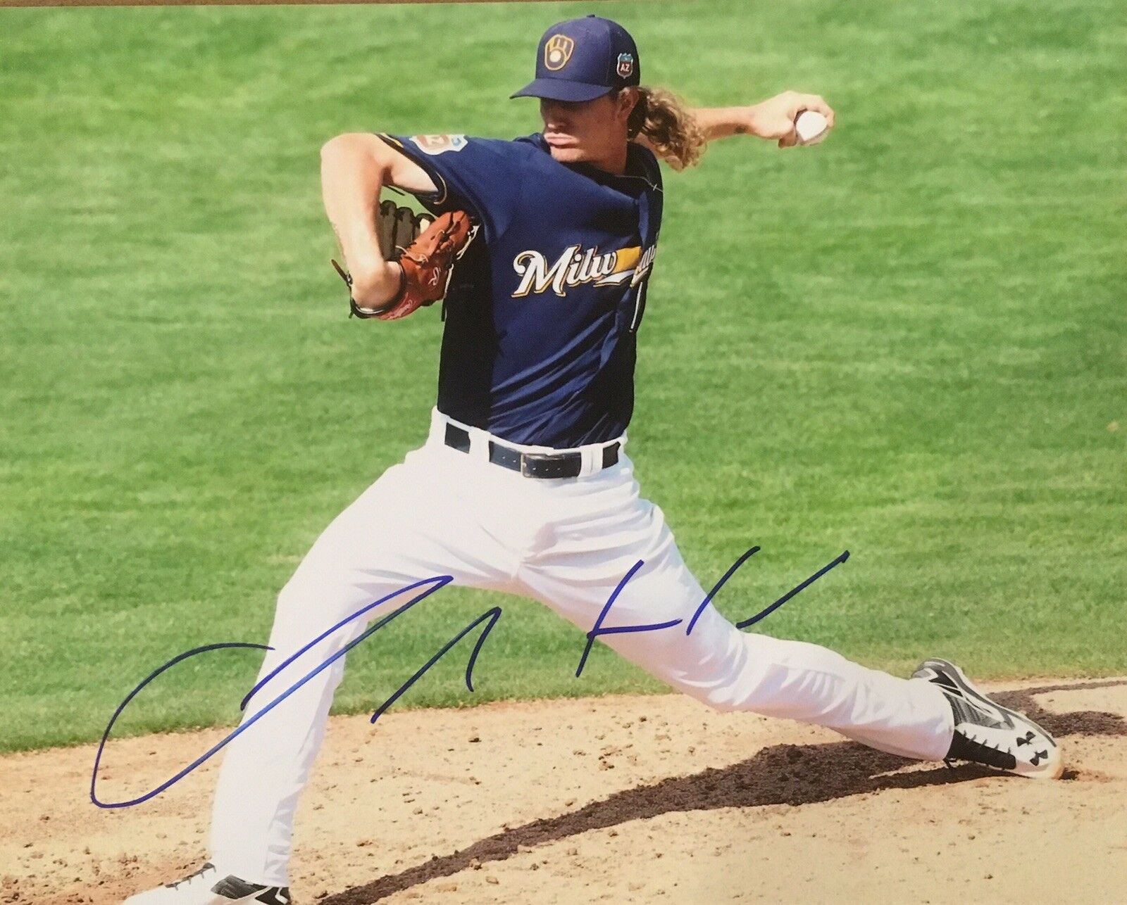 PROOF! JOSH HADER Signed Autographed 8x10 Photo Poster painting Milwaukee Brewers F