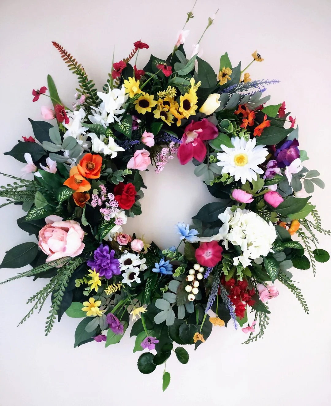 💐Summer Mixed Floral Wreath🌸