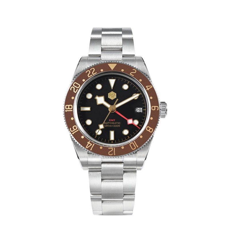 UK Warehouse-San Martin NH34 BB58 GMT Watch SN0109 V2 San Martin Watch san martin watchSan Martin Watch