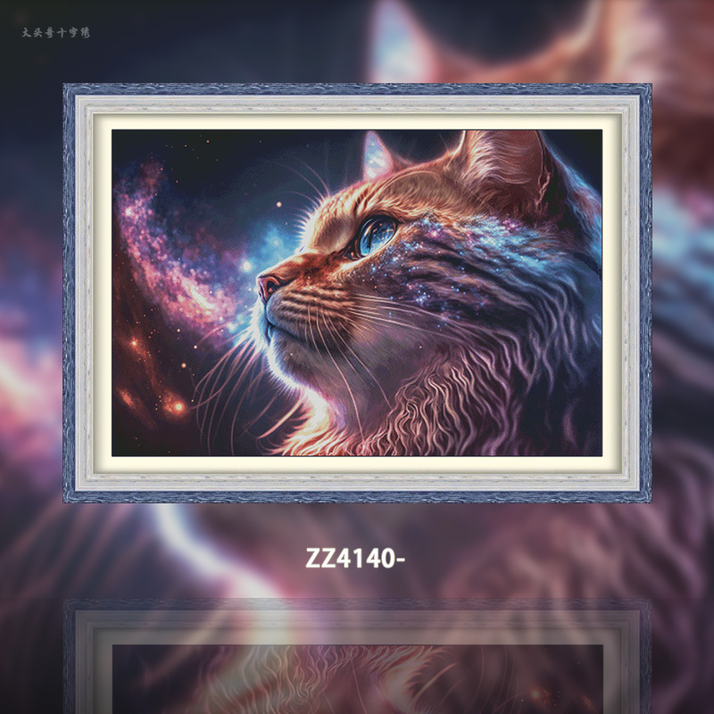 [ZZ4140-Star Meow]  Painting Fairy Cross Stitch