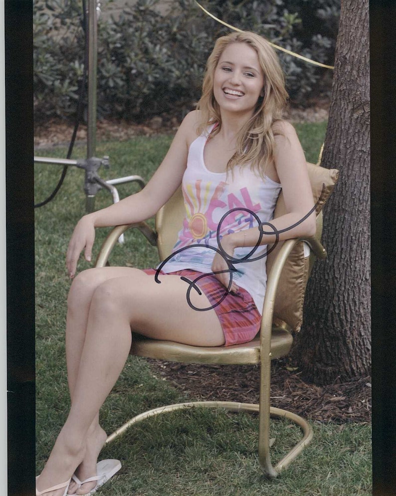 Dianna Agron Signed Autographed Glossy 8x10 Photo Poster painting - COA Matching Holograms