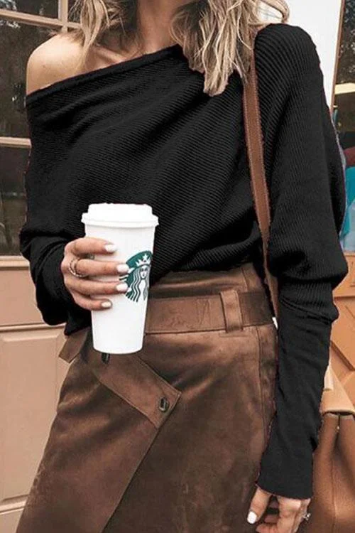 Dew One Shoulder Sweater
