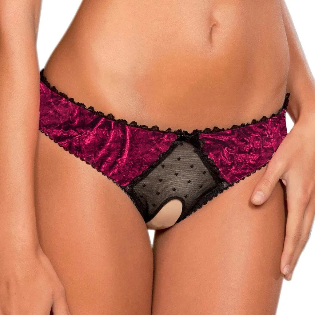Sexy Panties Women's Underwear Seamless G-string Briefs Ladies Hollow Sexy Lingerie Velvet Breathable Underpant Thong T-strings