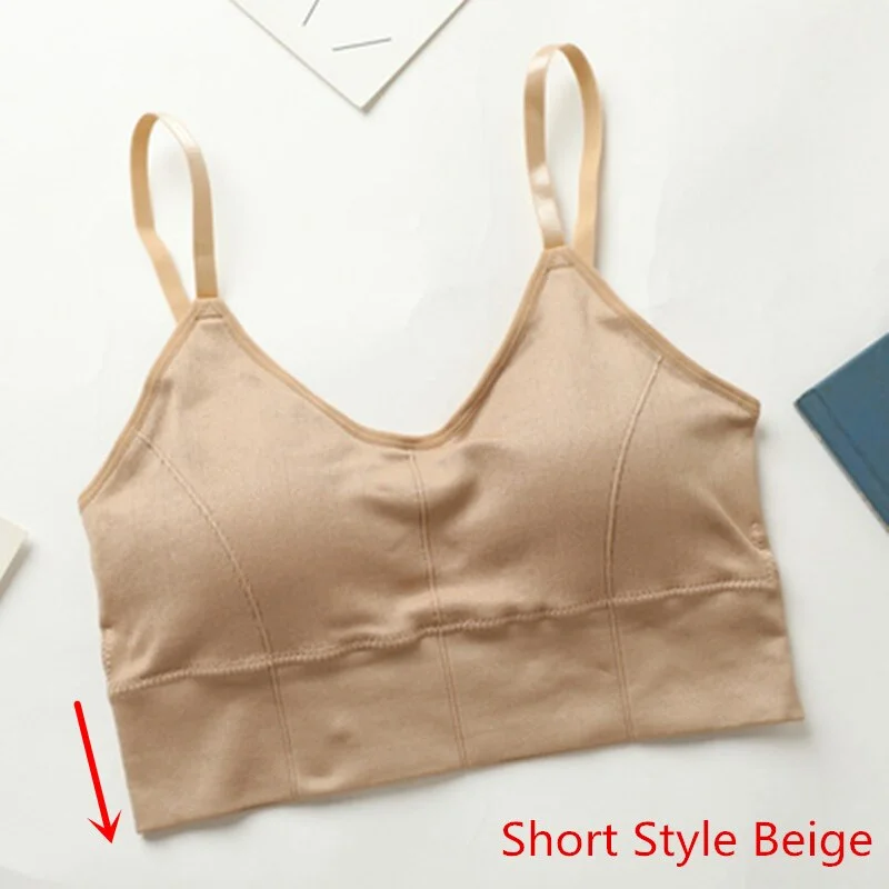 Fashion Tank Top for Women Underwear Female Bralette Sexy Crop tops Femme Camisole Push Up Tank Tops Girls Backless  Body Slim