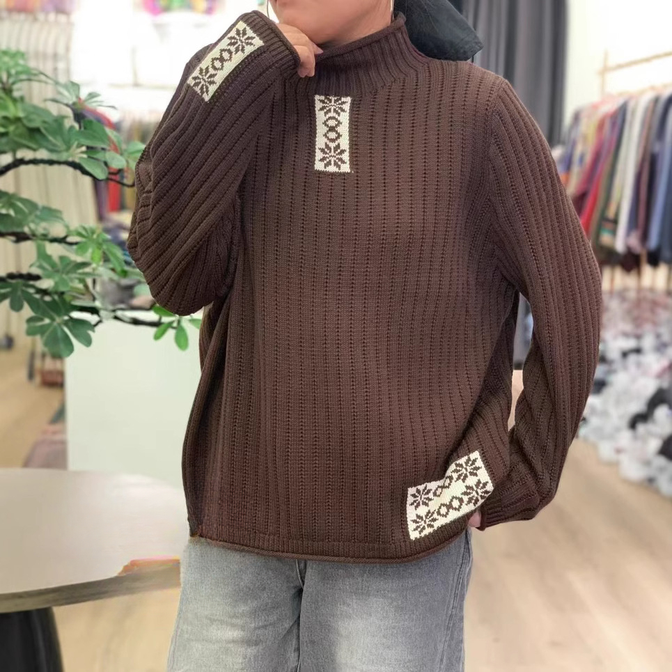 Chicfifth Sweater Women Winter Long Sleeve High Quality Autumn Vintage Top Knitted Cardigan