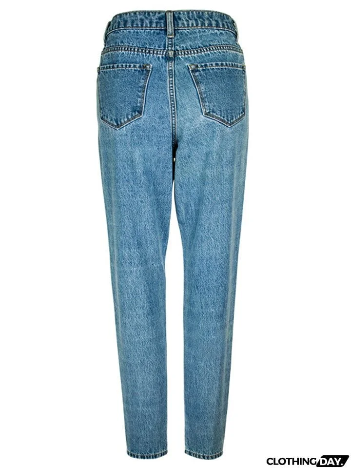 Women's Casual Style Harem Fit Campus Denim Jeans
