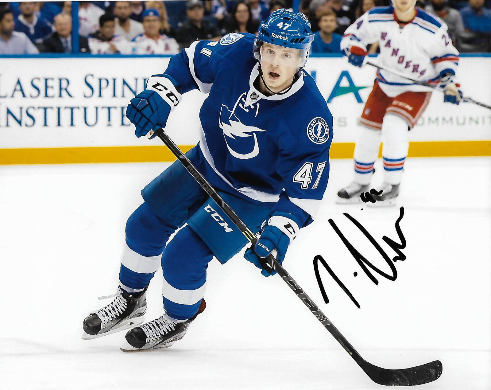 Tampa Bay Lightning Joel Vermin Signed Autographed 8x10 NHL Photo Poster painting COA A