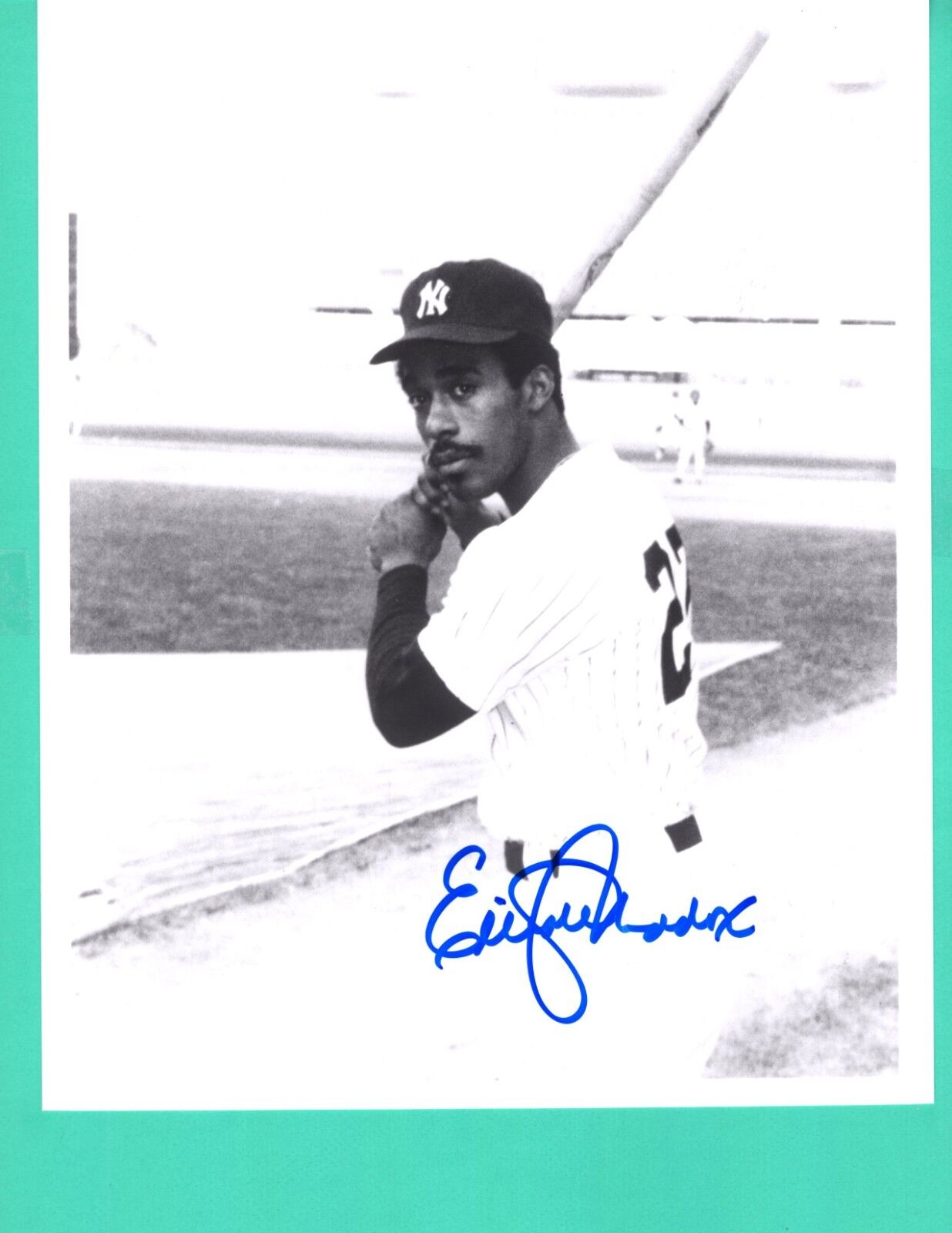 Elliott Maddox New York Yankees Hand Signed Autograph 8x10 Photo Poster painting