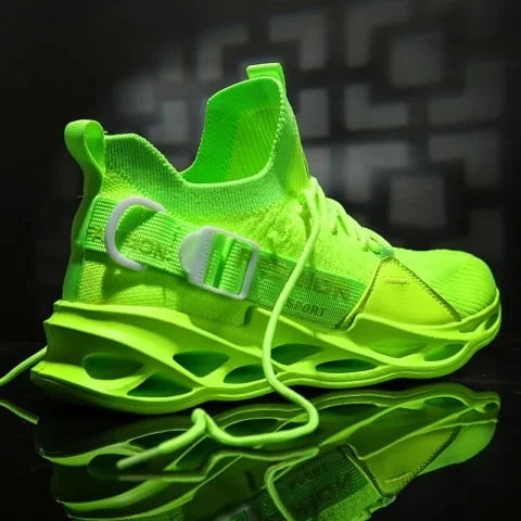 Pornhint Sneakers Men Mesh Breathable Running Sport Shoes Unisex Light Soft Thick Sole Hole Couple Shoes Athletic Sneakers Women Shoes